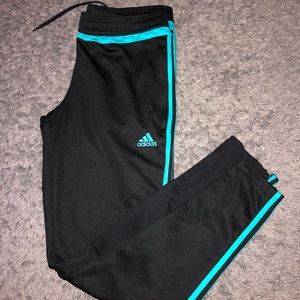 Adidas soccer pants with zipper on ankles